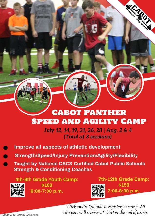 2021 Speed and Agility Camp Flier